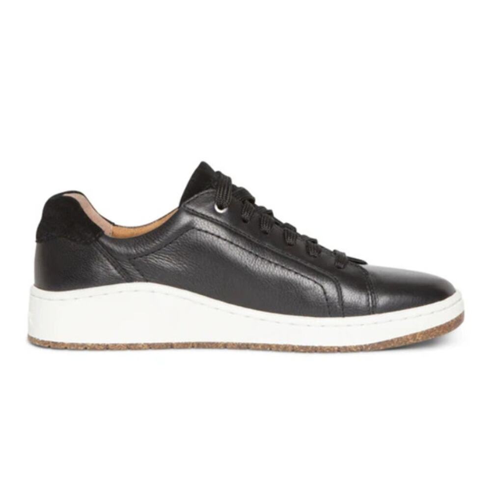 AETREX Blake Comfort Sneakers Leather Black White Womens Size US 7.5-8 UK 5.5-6